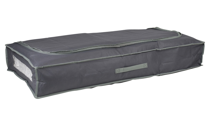 Image 1: Large Dark Grey Underbed Storage