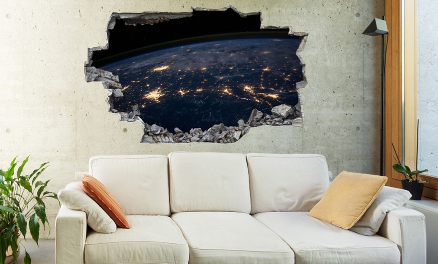 Image 5: 3D Broken Wall Sticker