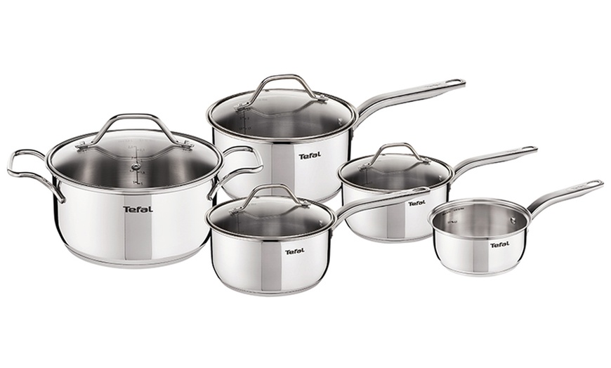 Image 1: Tefal Five-Piece Pan Set