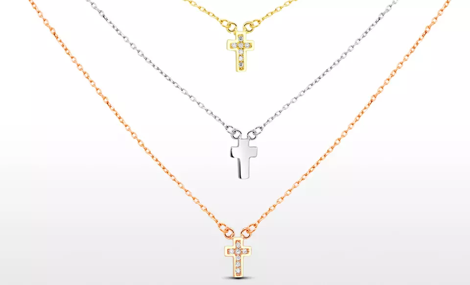 Sterling Silver Tri-Chain Necklace. Multiple Pendants Available. Free Returns. - Second Medium