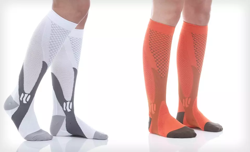 $27.99 for 1 Pair of MoJo Recovery & Performance Compression Socks ($55 List Price). Multiple Colors. Free Shipping. - Second Medium