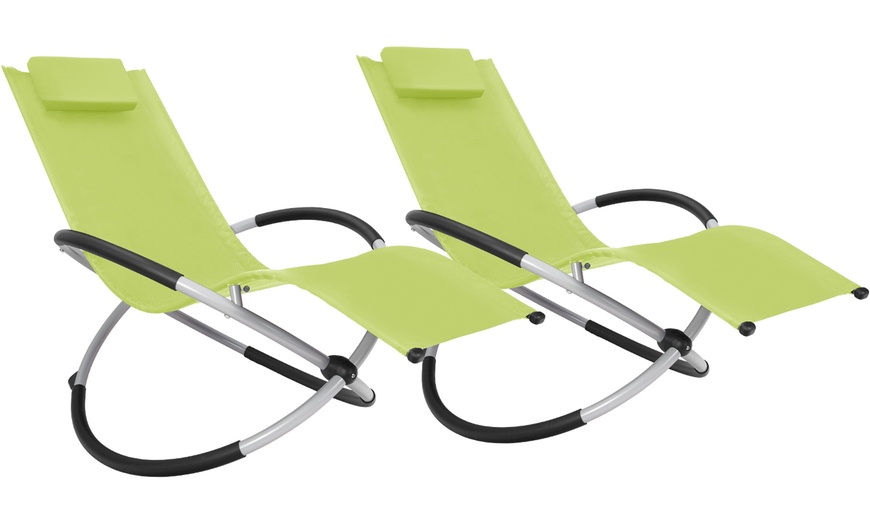 Image 15: Foldable Zero Gravity Lounger Chair with Pillow