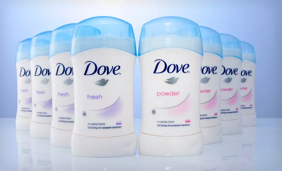 Dove Invisible Solid Deodorant 4-Pack in Fresh or Powder Scent - Primary Image