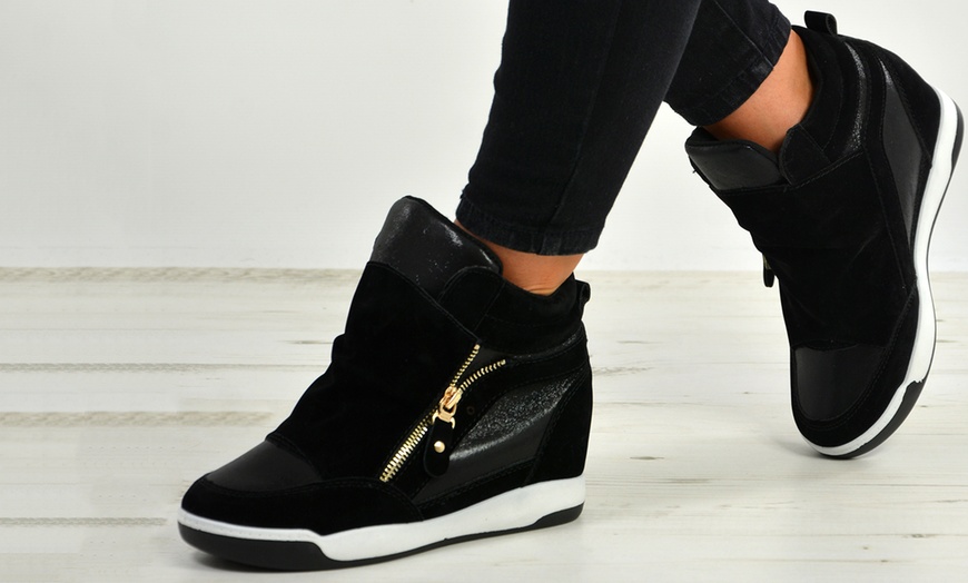 Image 6: Women's Wedge Trainers