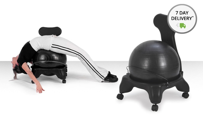 Sivan Health and Fitness﻿Fitness Chair with Built-In Exercise Ball ...