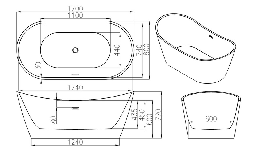 Image 9: Home Deluxe freistehende Wanne