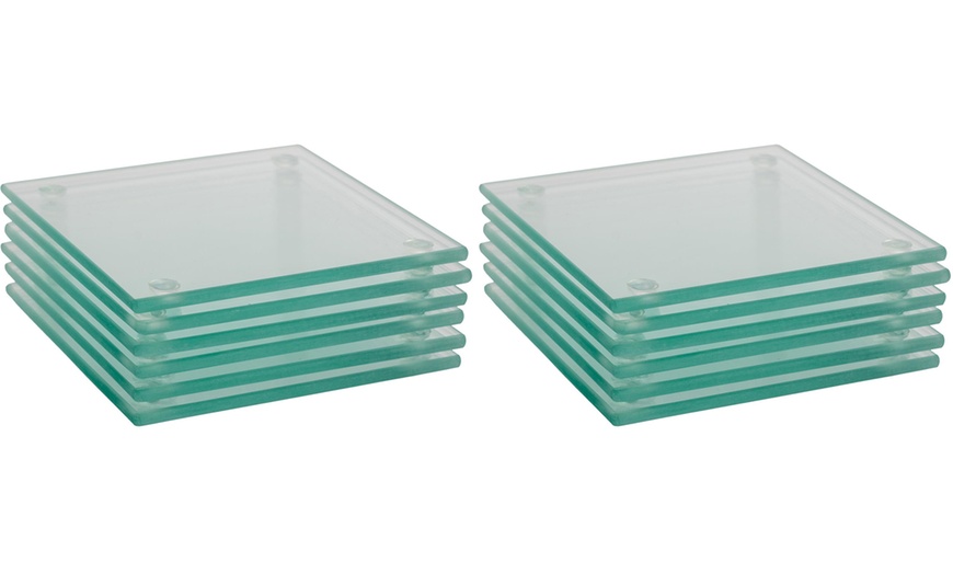 Image 7: Square Tempered Glass Coasters