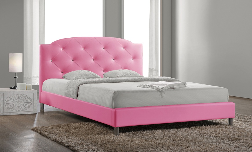 tufted pink bedroom furniture