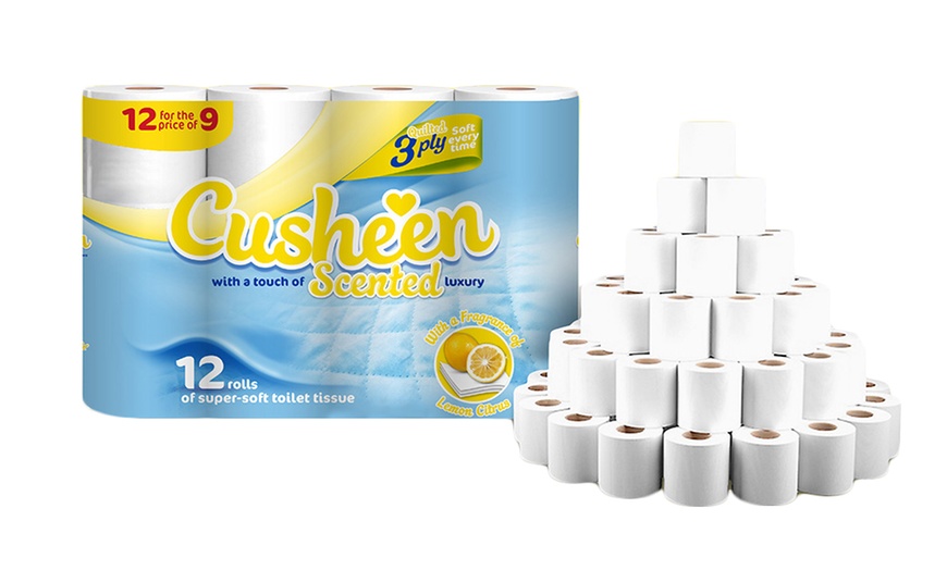 Image 4: Cusheen Quilted Toilet Rolls