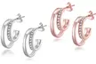 1 ou 2 paires de boucles d'oreilles Philip Jones ornées de cristaux Swarovski® - Second Medium