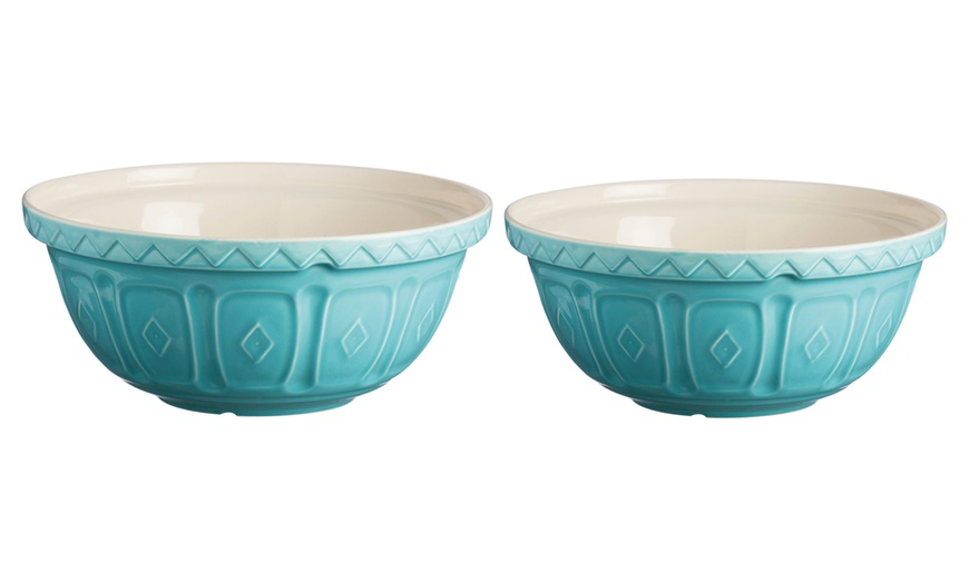 Image 1: Mason Cash Turquoise Mixing Bowl