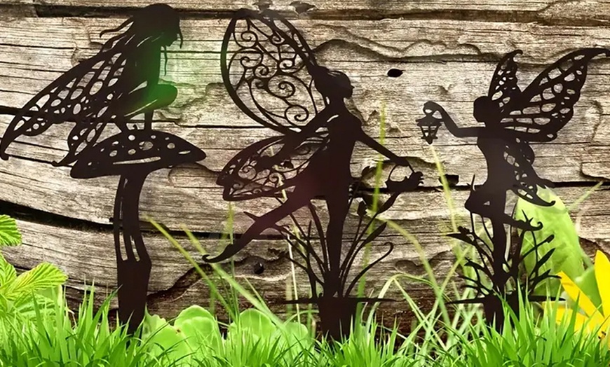 Image 2: 1x oder 3x Dekorativer Feen-Gartenstecker