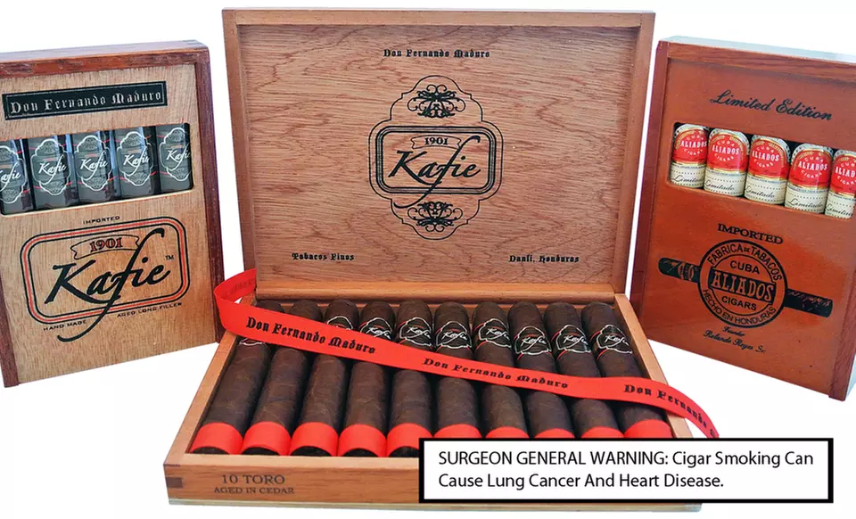 5- or 10-Pack of Luxury Cigars from Allied Cigars. Multiple Varieties Available from $24.99–$49.99. - Primary Image