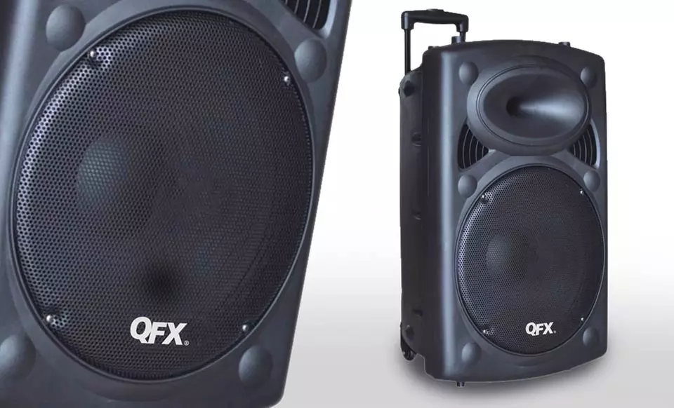 QFX Portable Bluetooth Tailgate Speaker with 12" Woofer and Remote - Primary Image
