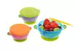 Baby Suction-Base Bowl Set with Snap Tight Lid (3-Piece) - Second Medium
