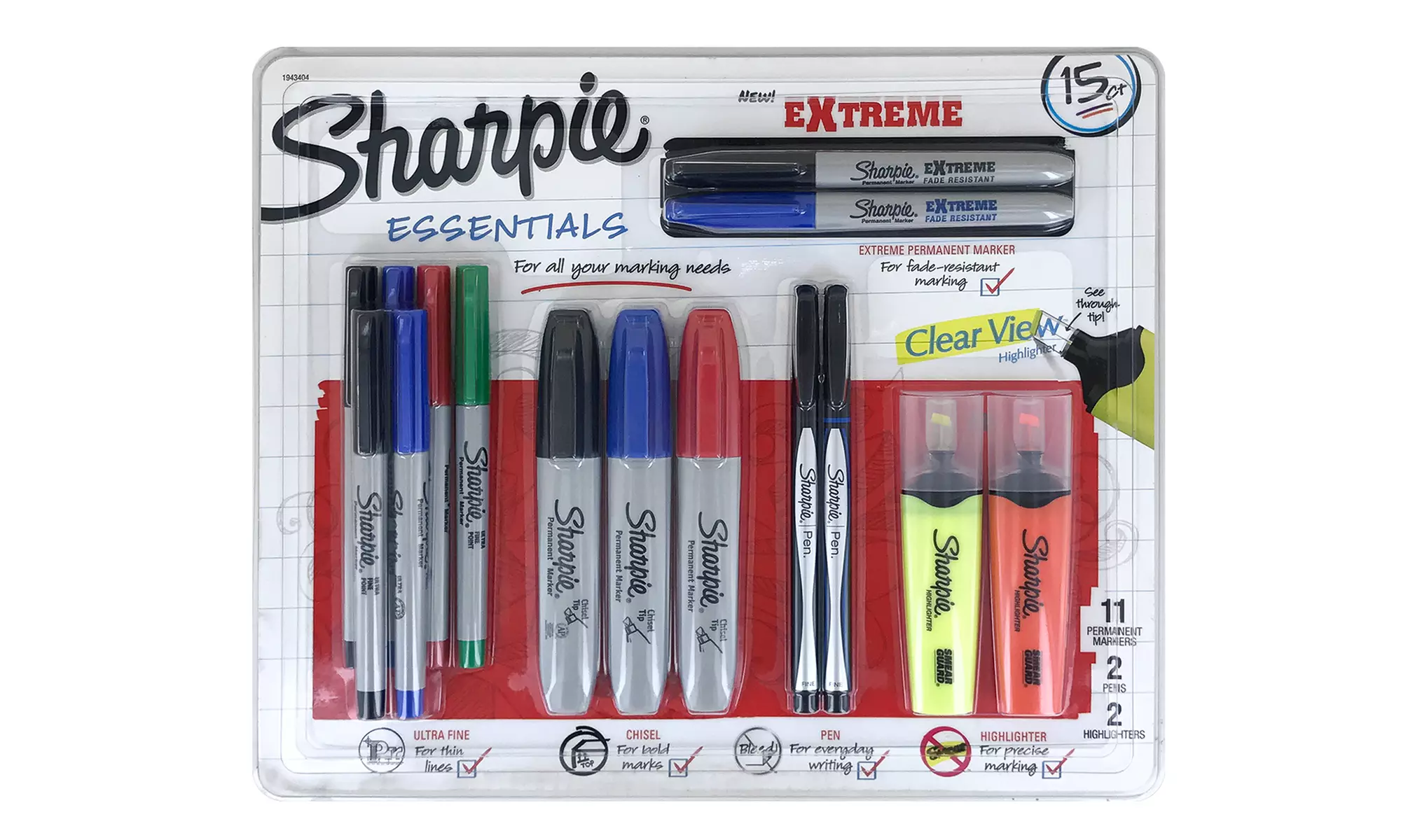 Sharpie Essentials Back To School Kit (15-Piece) - Primary Image
