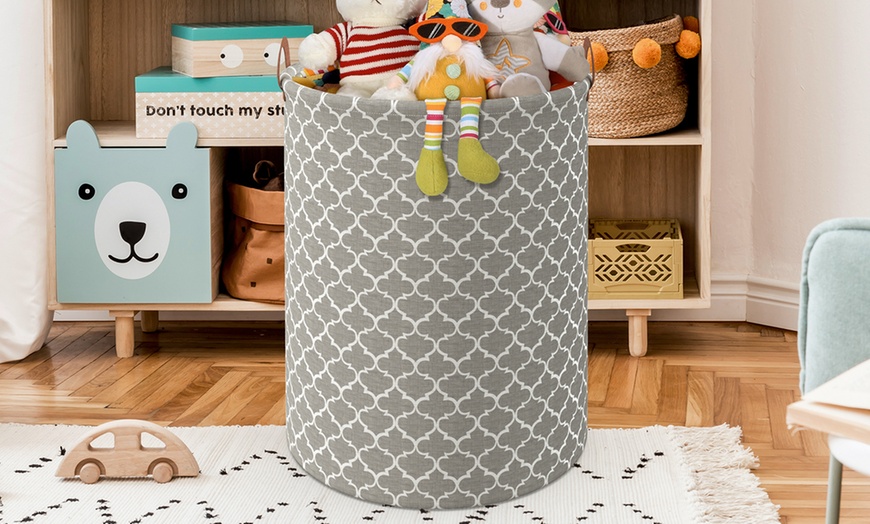 Image 40: Vinsani Drawstring Laundry Basket