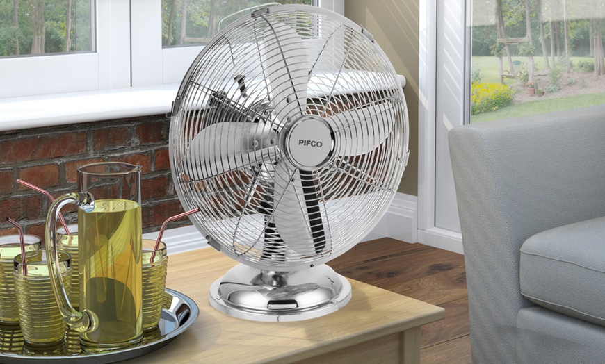 Image 1: Pifco Oscillating Desk Fan