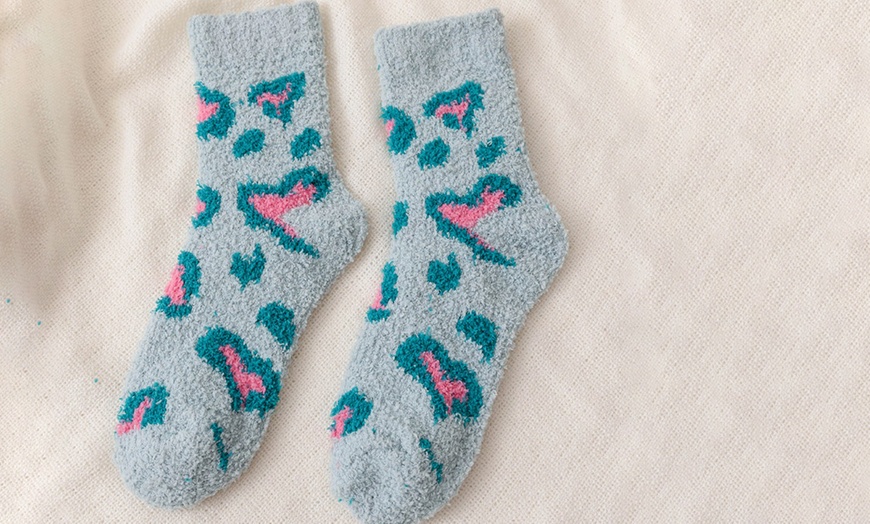 Image 10: Pack of Five Women's Warm Fluffy Socks 