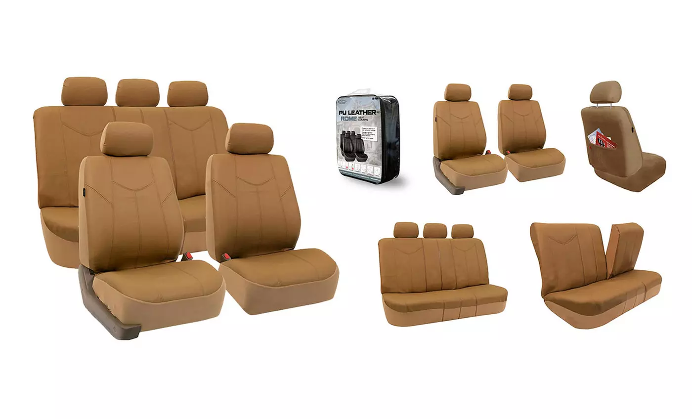 Faux-Leather Car-Seat Covers - Second Medium
