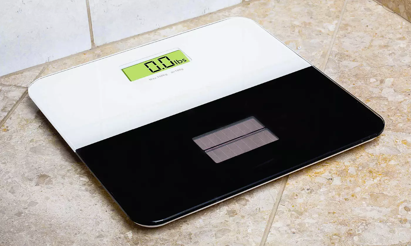 Modernhome Slimline Solar-Powered Bathroom Scale - Primary Image