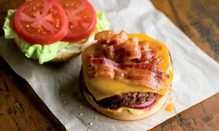 Burger Combo Meals with Fries and Drinks for One or Two, or Family Burger Meal for Four at A&W (Up to 51% Off) - Primary Image