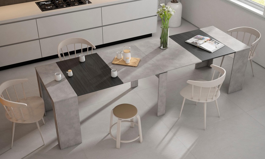 Image 23: Extendable Console Table for 6 people or up to 14 people