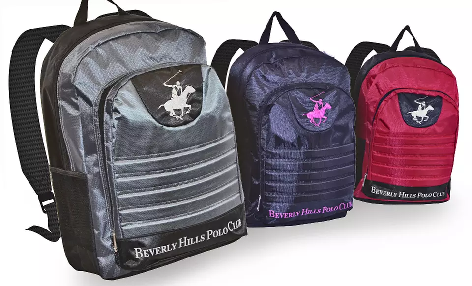 $18.99 for a Beverly Hills Polo Club 18” Backpack ($99.99 List Price). 6 Colors Available. Free Shipping and Returns. - Primary Image