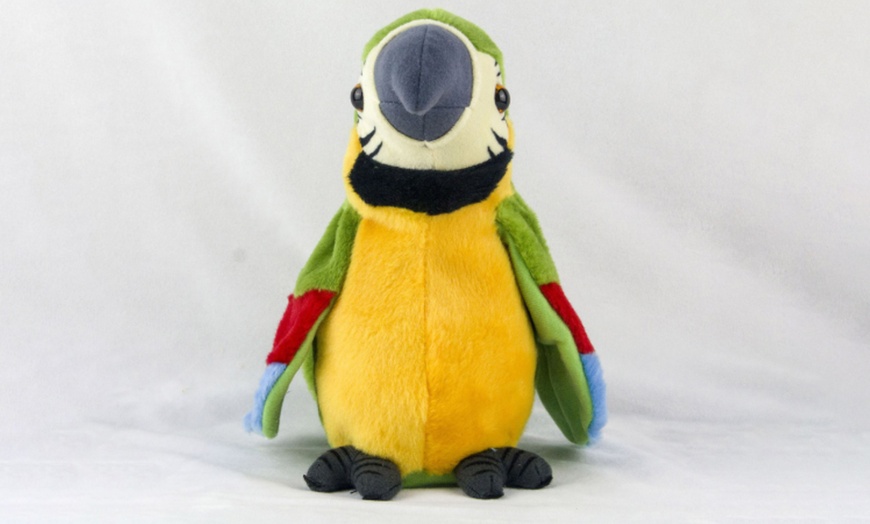 Image 8: Talking Parrot Plush Toy