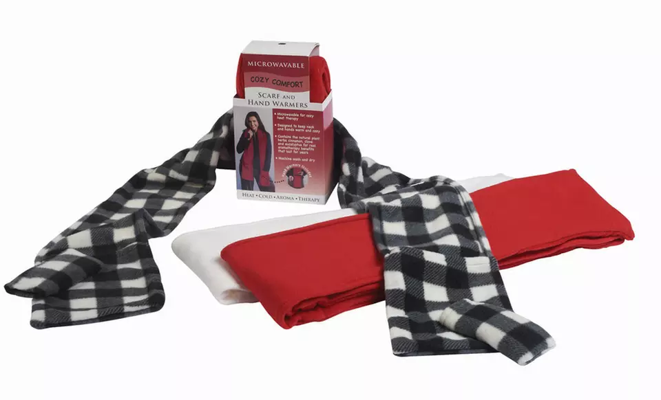 Aromatherapy Microwavable Scarf and Hand Warmer with Soothing Scents. Multiple Colors Available. Free Returns. - Primary Image