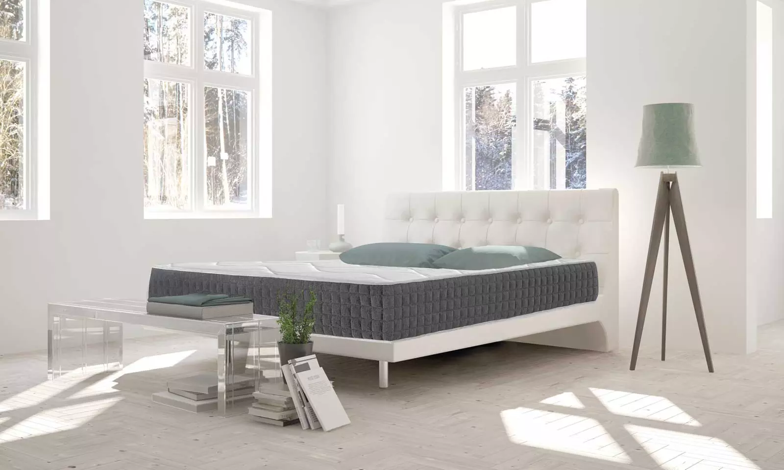 Matelas "Maxima" en mousse viscoélastique,  hauteur de 28 cm, de la marque Dreamy