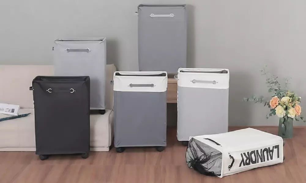 Panier à linge fin à roulette - Primary Image