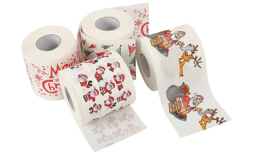 Image 1: Christmas Print Toilet Paper