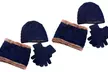 1 ou 2 sets avec bonnet, écharpe et gant tactiles pour homme molletonnés - Second Medium