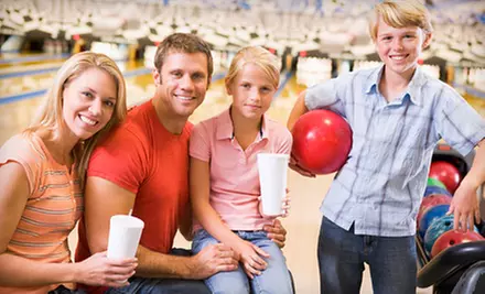 Classic or Galactic Bowling with Shoe Rental for Two or Four at Pines Plaza Lanes (Up to 62% Off) - Primary Image