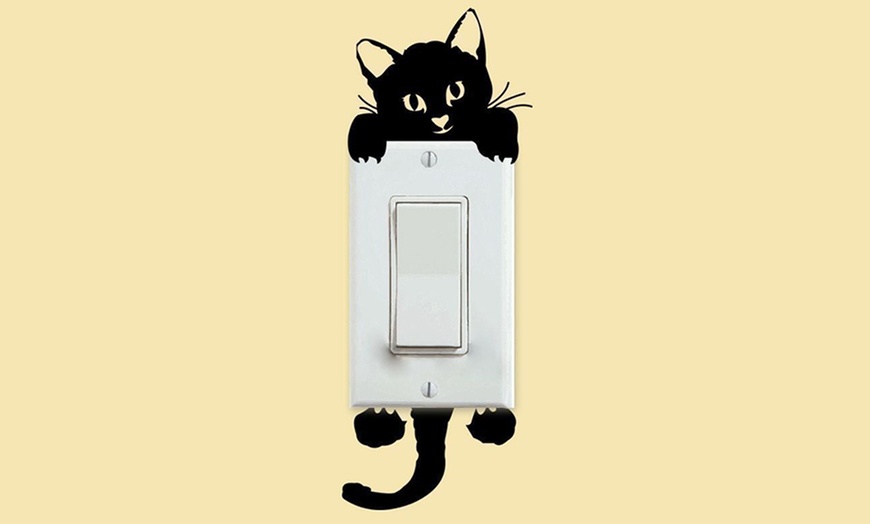 Image 2: 3D Cute Cat Light Switch Sticker