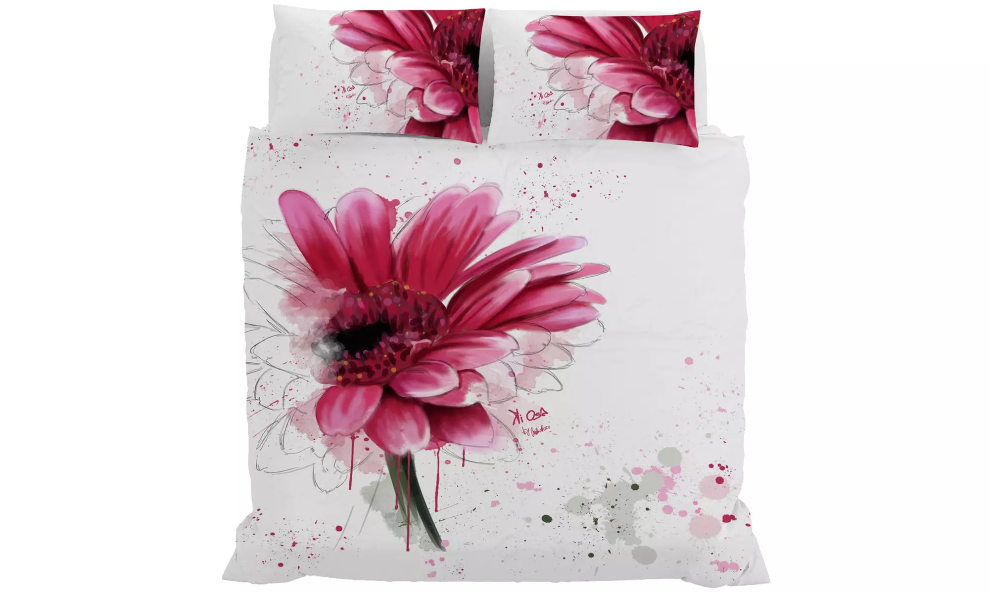 Parure copripiumino Kiosa in stampa digitale