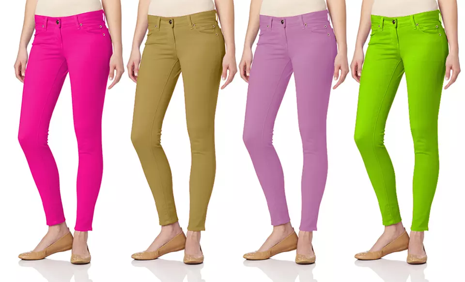 Women's Colored Denim Jeans - Primary Image