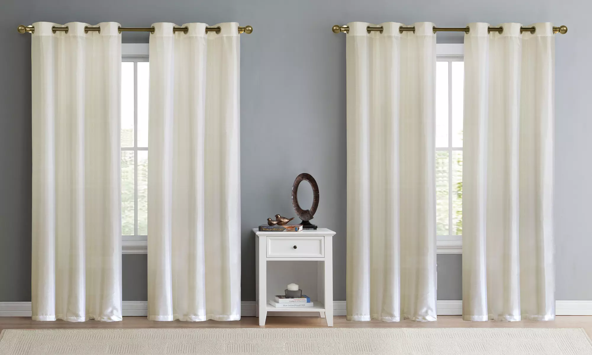 Faux Silk 38” x 84” Grommet Panels (4-Pack) - Primary Image