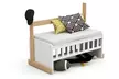 Berceau-cododo en bois évolutif, coloris au choix, livraison offerte - Second Medium