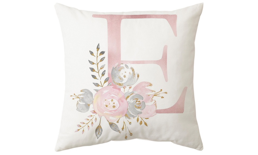 Image 10: Pink Letter Pillow Cushion Cover