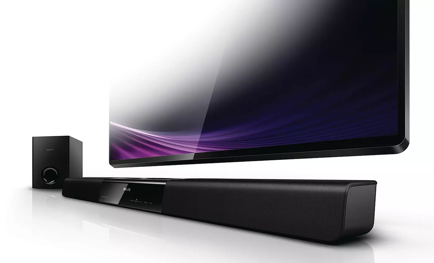 Philips 2.1-Channel Sound Bar with Passive Subwoofer (Refurbished) - Second Medium