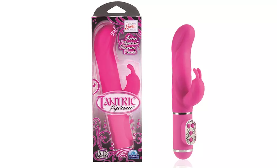 Tantric Karma Dual-Prong Vibrator in Pink or Purple - Second Medium