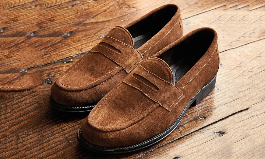 Image 6: Penny Loafer Men's Leather Shoes