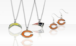 NFL Necklace and Earrings Set