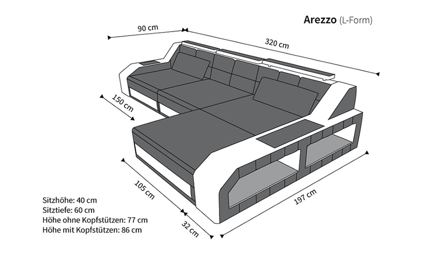 Image 3: Luxus-Designersofa aus Leder