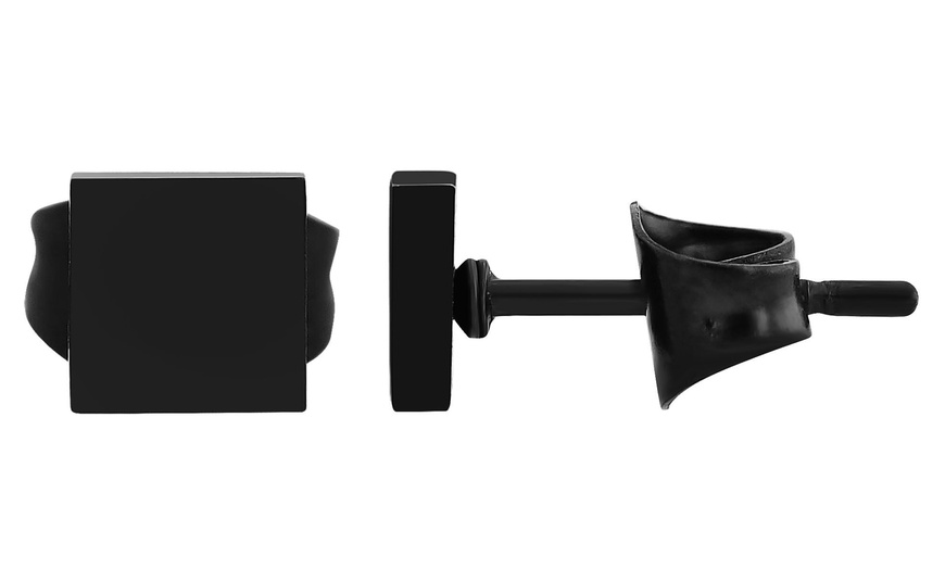 Image 47: Akzent Edelstahl-Ohrstecker für Damen