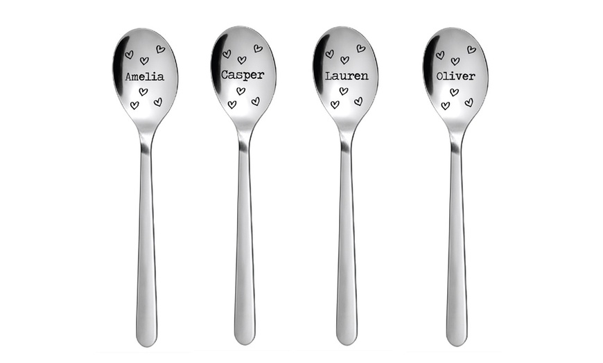 Image 2: Personalised Stainless Steel Teaspoon or Fork from DecoMatters