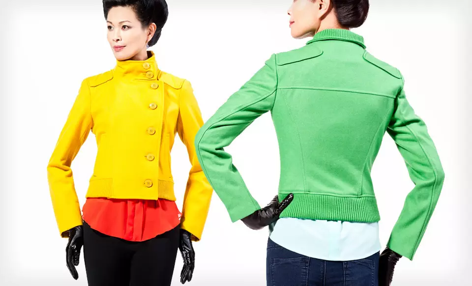 $54 for a Kenneth Cole Women’s Wool Bomber Jacket ($225 List Price). 30 Options Available. Free Shipping and Returns. - Second Medium