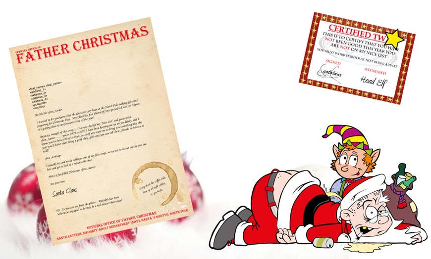 Image 1: Personalised Bad Santa Letter